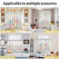 thumbnail image 5 of Easter Eggs Kitchen Curtains Window Panels, Country Wildflower Spring Watercolor Botanical Insulated Window Treatment Curtain, Grommet Curtains for Bedroom/Living Room/Bathroom, 2 Piece 52"Wx63"L, 5 of 8