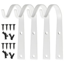Voiceine 4Pcs Hanging Basket Brackets Wall Hanging Bracket Plant Hooks for Planter Lantern
