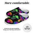 thumbnail image 6 of Goofa Bright Mushrooms Print Womens Mens Cotton Lightweight House Slippers , Washable Home Slippers,Indoor Comfy Bedroom Cozy Slippers-39/40, 6 of 7