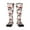 1 Black, variant on Rabbit And Hedgehog Pattern Women’s Knee High Crew Socks,Trouser Socks Comfortable, Breathable, Moisture-Wicking and Soft