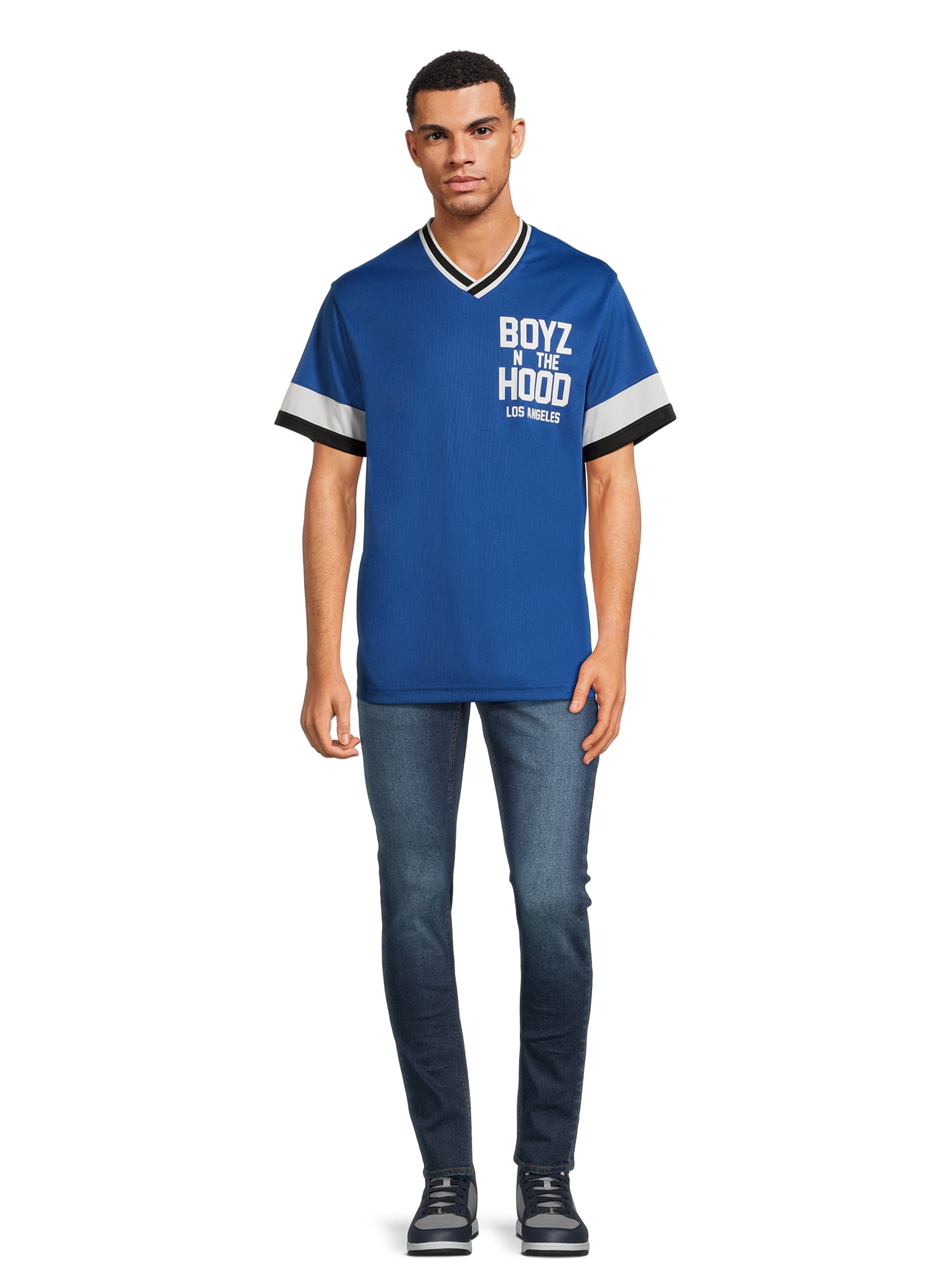 License Mens and Big Mens Boyz N the Hood Baseball Jersey Tee with Short Sleeves Sizes Small 3XLarge Walmart
