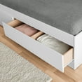 thumbnail image 6 of Your Zone Easy to Assemble Storage Bed with Bookcase Headboard, Twin, White Finish, 6 of 8