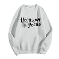 thumbnail image 5 of WEIWEN Halloween Sweatshirt for Women Hocus Pocus Shirts 2026 Trendy Long Sleeve Black Cat Sweaters Halloween Pullover Tops Womens Fall Fashion Clothing Grey, S, 5 of 6