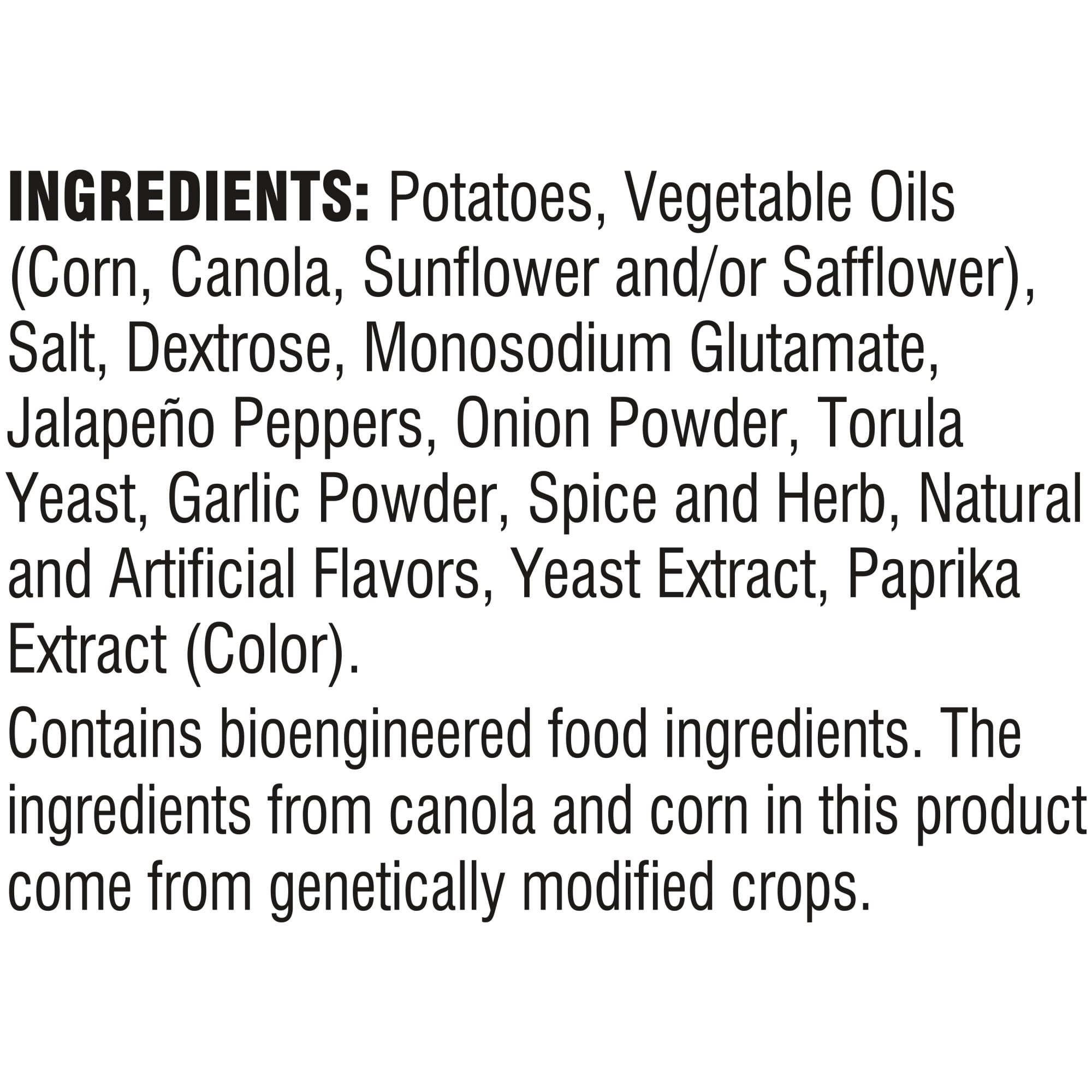 Krunchers! Kettle Cooked Potato Chips, Jalapeno Flavored Chips, 8 oz Bag