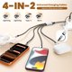 thumbnail image 3 of MPATIBY Cable de carga múltiple 4 en 2, doble IP, 1,5 m, paquete de 2, 3 of 7