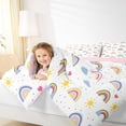 thumbnail image 4 of Homewish Cute Gradient Rainbow Full Size Comforter Sets 3-Piece for Kids Teens,Polka Dots Bedding Comforter Set,Cartoon Kawaii Lightweight Bedding Sets,Ultra Soft Home Decor,Reversible, 4 of 8