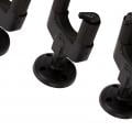 3Pcs Guitar Wall Hooks Plastic Black Universal Mounting Brackets Stands for Ukulele Bass