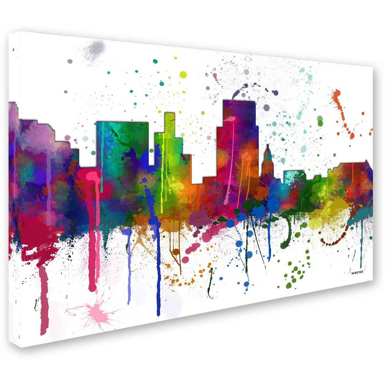Trademark Fine Art "Boise Idaho Skyline Mclr-1" Canvas Art by Marlene Watson