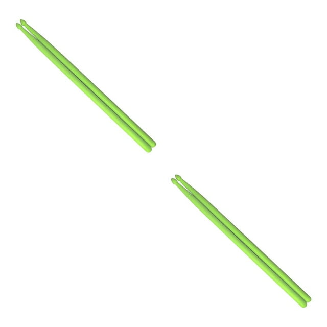 Maoww Baguettes en Nylon avec Forte Élasticité Compatibles avec Poignées d'Instruments de Musique pour Enfants Adultes Vert Vert 2Set