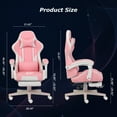 thumbnail image 2 of FAMOYI Gaming Chairs with Footrest, Leather Adjustable Swivel Reclining with Headrest and Lumbar Support, 2 of 9