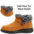 thumbnail image 5 of Knivor Slip On Winter Ankle Boots for Women Fuzzy Fleece Lined Non-Slip Warm Snow Booties Casual Winter Shoes for Women Cold Weather Footwear Indoor Outdoor, 5 of 9