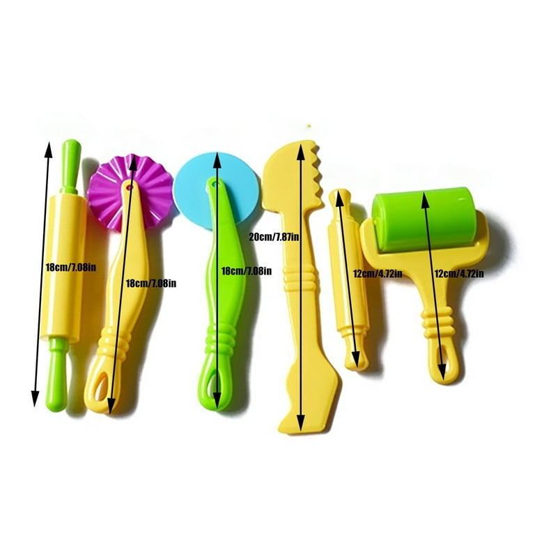 Strokes Art Clay and Dough Tools Six Piece Set - Ages 3 & Up