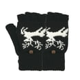 thumbnail image 1 of Sonducket 1 par de guantes abotonados con cubierta para el pulgar Manoplas Estilo cabrio Diseño cuidadoso con tapa Accesorios de invierno guantes y mitones leonado negro Sonducket AP009707-06B, 1 of 6