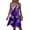 Purple-dresses for women, variant on Hilenly Womens Plus Size Tank Dress Sleeveless Square Neck Pleated Flowy Mini Dress Summer Beach Tie Dye Sundress