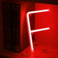 thumbnail image 2 of Neon Letter, Neon Lights LED Alphabet Letter Lights Neon Sign Light Up Letters Battery and USB Operated Red Neon Light Neon Wall Light, 2 of 8