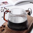 thumbnail image 4 of Cafetière à Verser en Verre à Rayures Verticales Résistant à la Chaleur V60 Cafetière à Partager, 4 of 5