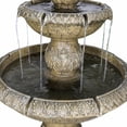 thumbnail image 5 of Hamiedun 47.2" H Italian Outdoor Floor Standing Fountain and Waterfalls 2-Tier Water Fountains with Budding Lotus Top for Outdoor Garden, Backyard, Porch, Deck, Lawn, Patio, 5 of 5