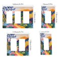 thumbnail image 2 of Yayeee Rocker Switch Wall Plate 1-Gang 4.6"x2.9" Home Decorative Outlet Cover, Art Path, 2 of 6