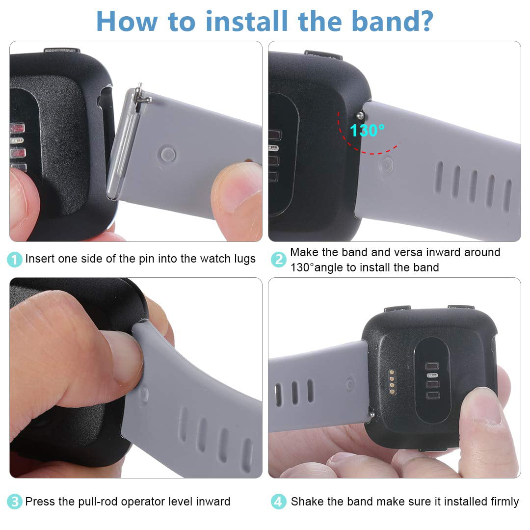 how to replace band on fitbit versa