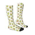 thumbnail image 3 of Fotbe Avocado Playing Music print Women's Men's Novelty Crew Socks Cotton Socks Knee High Socks for Walking,Running,Nurses,Pregnancy, 3 of 8