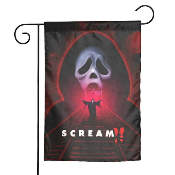 Halloween Scream Garden Flag 12x18 Vertical Double-Sided Home Decor Autumn Yard Flag for Outdoor Patio, Lawn, Farmhouse, and Holiday Decorations