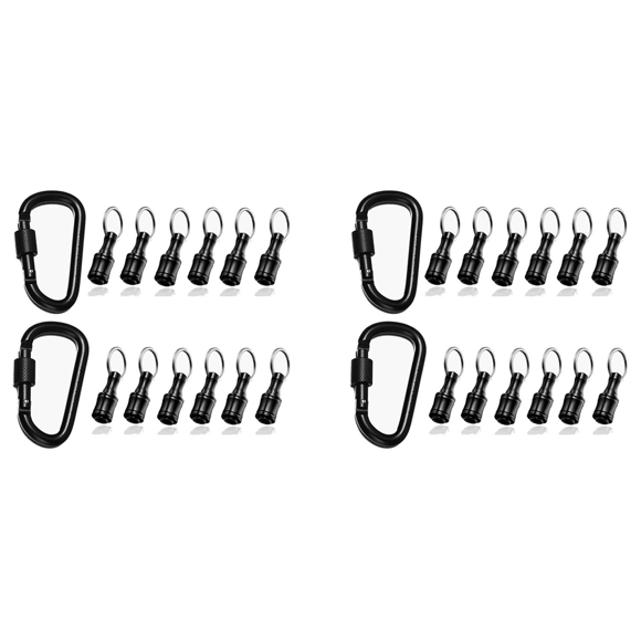2set Bit Holder 1/4 Inch Hex Screwdriver Bits Holder Extension Bar Keychain Screw Adapter Drill Change Drill Bits Holder