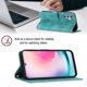 thumbnail image 3 of Compatible con Samsung Galaxy A24 4g Funda clásica de piel sintética en relieve con tarjetero y cubierta a prueba de golpes, 3 of 5
