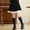 Black, variant on NAISIBABY Girls Pleated Skirts 14T, Lace Ruffles A-Line High Waist Casual School Uniform Skirts Gray (3-14T)