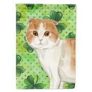 Carolines Treasures CK3068CHF Scottish Fold Shamrock Flag Canvas House Size Large multicolor