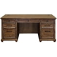 thumbnail image 3 of Traditional Wood Double Pedestal Executive Desk, Writing Table, Office Desk, Fully Assembled, kklfec, 3 of 10