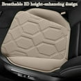 thumbnail image 4 of Car Pads Car Cushionss 53x26 Car Seat Cushions Universal Breathable Perforated Leather Four Season Pad Skin Friendly And Delicate Seat Cushions Beige, 4 of 6