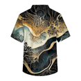 thumbnail image 3 of Men's Short Sleeve V Neck Print Chest Pocket Carer Top M, 3 of 3