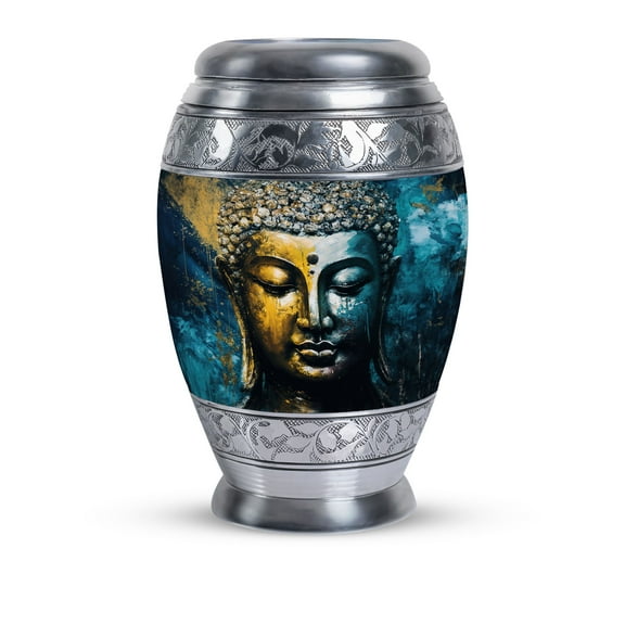 Gautam buddha Adult Cremation Urns - Urns For Ashes Dad- An Urn For Ashes - Cremation Urn For Ashes - Urns For Ashes Adult Female Mom (Size-3inch,1pcs)