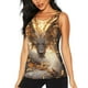 thumbnail image 1 of Fotbe Golden Horned White Dragon Blusas Sin Mangas para Mujer – Estilo Casual, Corte Suelto, Slim-Fit, Cuello Redondo Deportivo, Tops de Verano para Gimnasio y Yoga-X-Large, 1 of 7