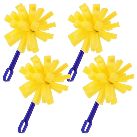 FRCOLOR 4pcs Foam Brushes Painting Foam Brushes Paint Brushes Staining Brushes Acrylic Art Tools for Craft Projects Kids Arts Crafts Supplies