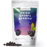powbab Dried Aronia Berries (6.5 oz) - 100% USA Grown Organic Aronia