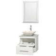 thumbnail image 4 of Wyndham Collection WCVW00924SWHCMOVM24 24" Wall Mounted / Floating Vanity Set, 4 of 7
