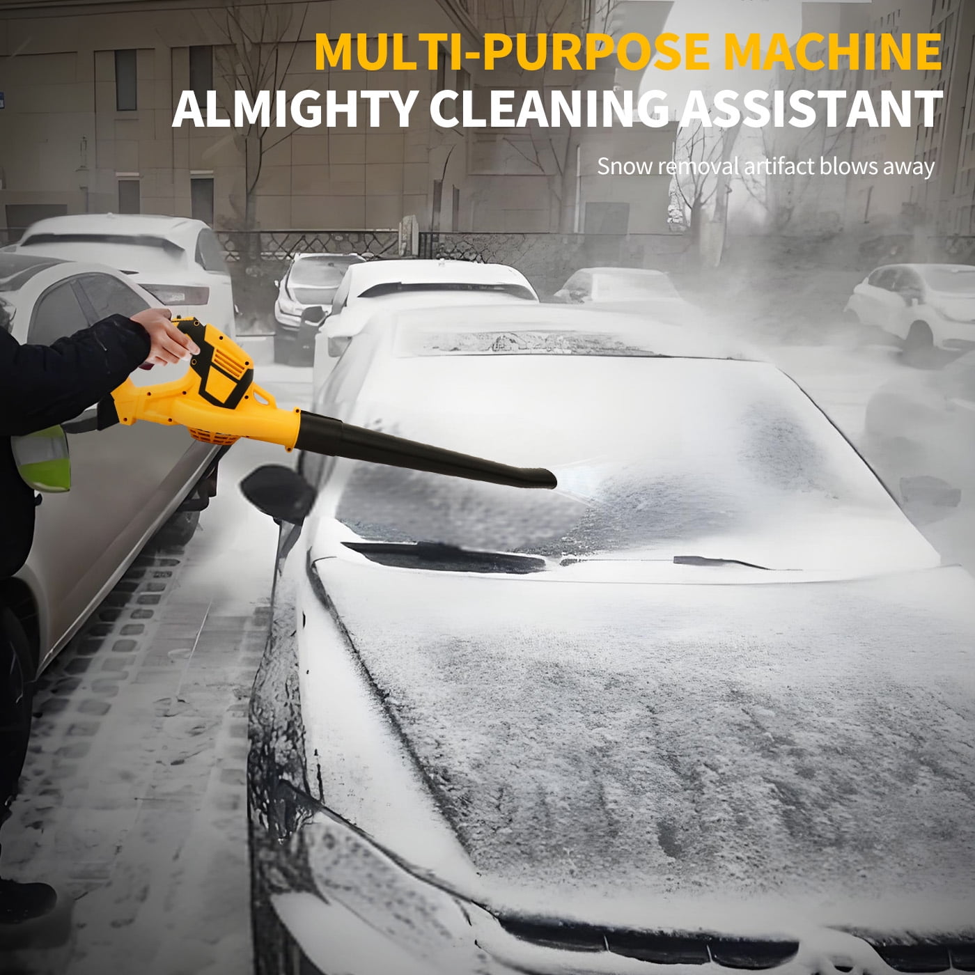 Leaf Blower, 21V*2 Battery-Powered Leaf Blower,140 MPH Cordless Electric Leaf Blower, 3.0Ah Battery and Charger Included, Ideal for Yard and Sidewalk Cleaning.