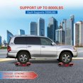 thumbnail image 2 of Car Dolly Set of 4, Car Wheel Dollies with Tow Hook, Car Dollies with Thickened Handles & Sidebar, Wheel Dolly Set of 4, Car Dolly with Security Lock for Moving Vehicles, 2 of 7