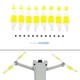 thumbnail image 5 of Hélices de repuesto Macarena para Mini Piezas de Tornillo de aire Amarillo Blanco 8 piezas, 5 of 7