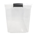 thumbnail image 4 of HOMZ 112 Quart Latching Clear Plastic Storage Container, Grey Latch, 2 Pack, 4 of 8