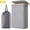 Light Gray, variant on Norcho 65L Slim Laundry Hamper with Lid, Narrow Collapsible Laundry Basket with Removable Bag and Bamboo Handles, Dark Gray