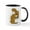 White/Black Inside, variant on CafePress - Squirrel - 11 oz Ceramic Mug - Novelty Coffee Tea Cup