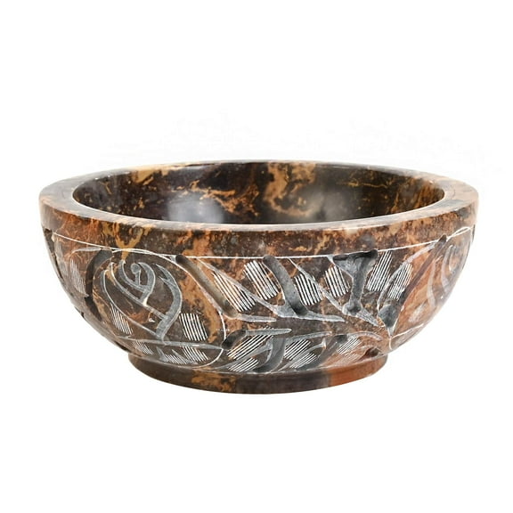 Soapstone Smudge Bowl for Scrying 5"x 2" Incense Burner, Wiccan Rituals, Divination