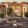 thumbnail image 2 of Heighton, Brent 20x20 Gold Ornate Wood Framed with Double Matting Museum Art Print Titled - Mediterranean Dawn I, 2 of 4