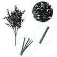 thumbnail image 3 of Hojas de eucalipto artificiales, Juego de 2, flores falsas negras para arreglos florales navideños, coronas, fotografía de boda, 3 of 5