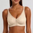 thumbnail image 2 of Scalloped Floral Lace Deep‑V Bra for Women Thin Breathable Elegant Daily‑Date Fashion Undergarment, 2 of 4