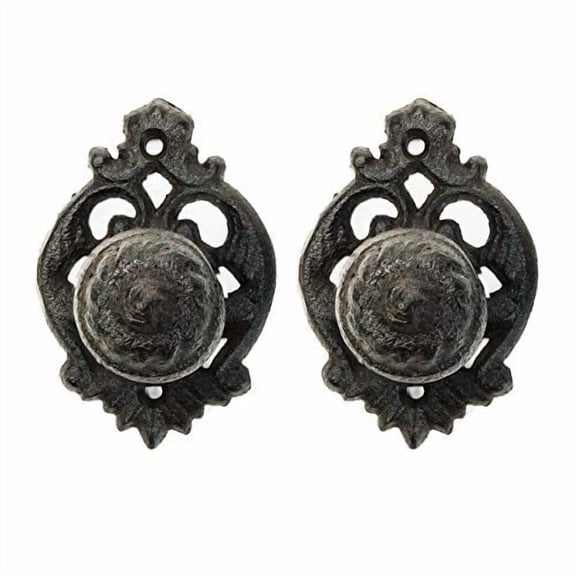 Sungmor Cast Iron Cabinet Furniture Knobs, Vintage Pretty Drawer Pulls for Closets Dressers, Small Decorative Door Handles