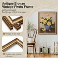 thumbnail image 5 of 16x20 Gold Picture Frame, 2 Pack Ornate Vintage Picture Frames for Wall or Tabletop Display,Display Poster 11x14 with Mat or 16x 20 without Mat for Antique Déco, 5 of 7