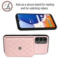 thumbnail image 4 of Allytech Galaxy A24 Wallet Case with Shoulder Strap, Luxury PU Leather RFID Blocking Protectve Anti-Scratch Bumper Cards Slots Magnetic Closure Phone Case Cover for Samsung Galaxy A24, Pink, 4 of 9